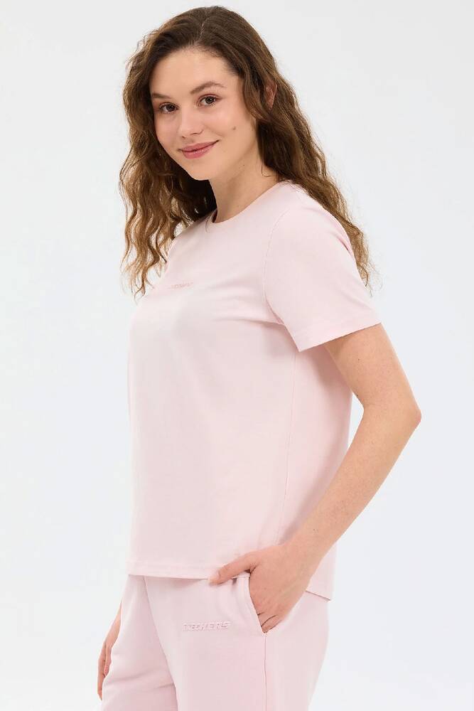 Kadın Essential Crewneck Tişört S2510029-0441 Pembe 