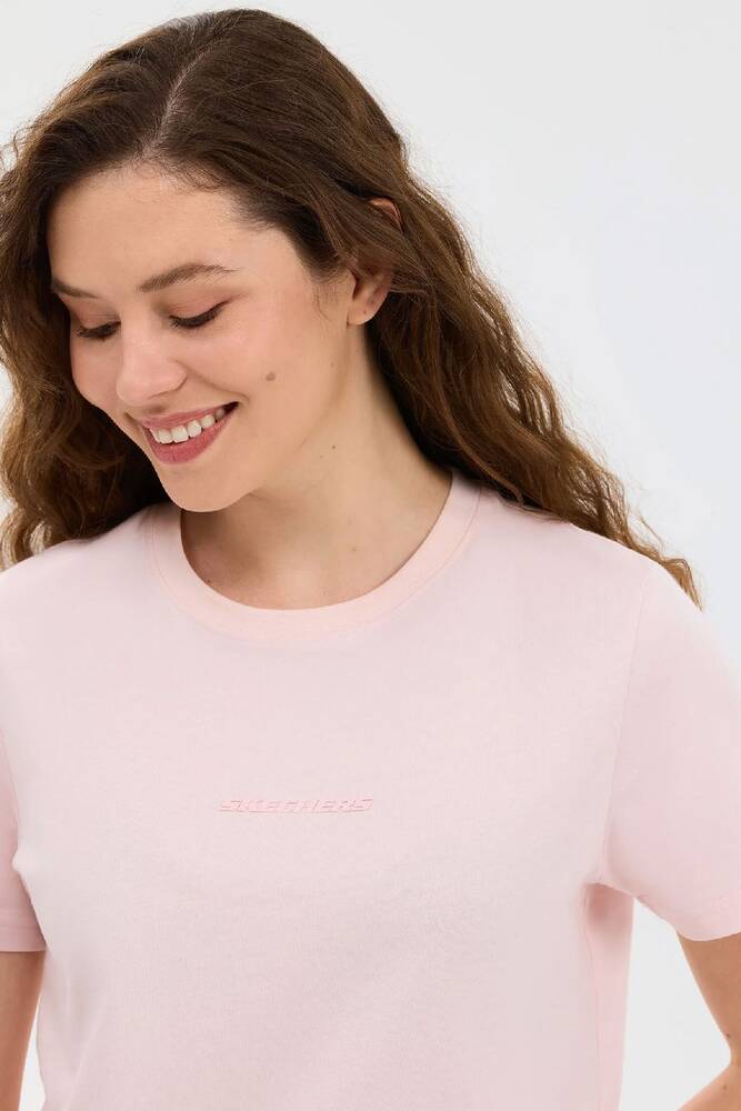 Kadın Essential Crewneck Tişört S2510029-0441 Pembe 
