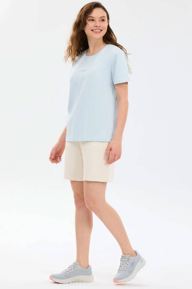 Kadın Essential Crewneck Tişört S2510029-0721 Mavi 