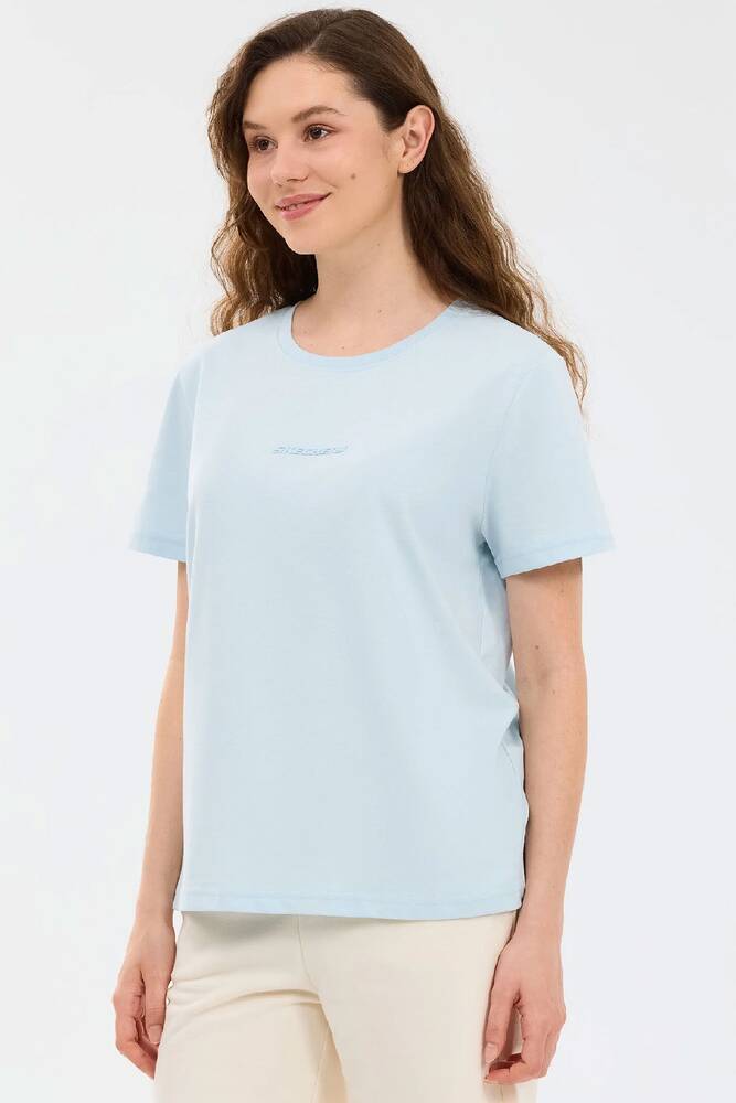 Kadın Essential Crewneck Tişört S2510029-0721 Mavi 