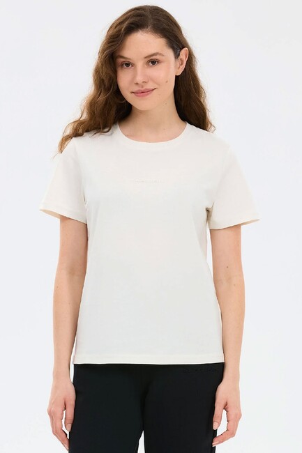 Kadın Essential Crewneck Tişört S2510029-3855 Beyaz (2)