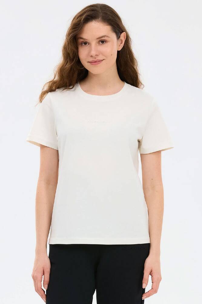 Kadın Essential Crewneck Tişört S2510029-3855 Beyaz 