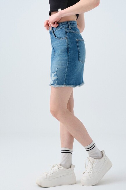 Kadın Etek LF2039813 Mavi (3)