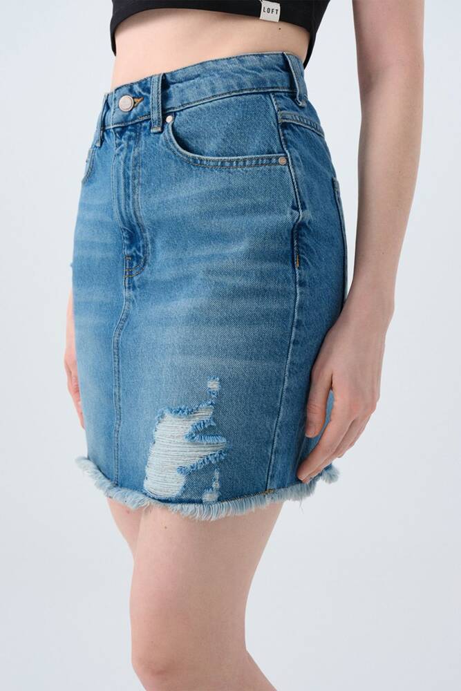 Kadın Etek LF2039813 Mavi 