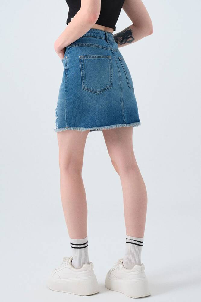 Kadın Etek LF2039813 Mavi 