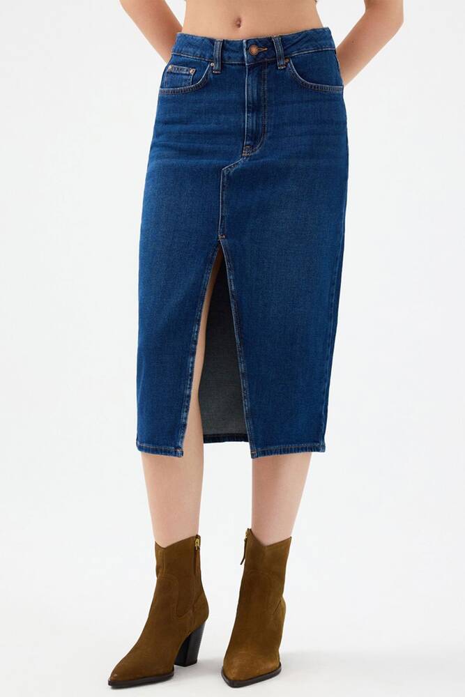 Kadın Etek LF2041125 Mavi 