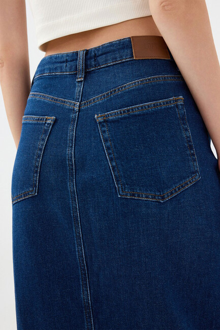 Kadın Etek LF2041125 Mavi - Thumbnail