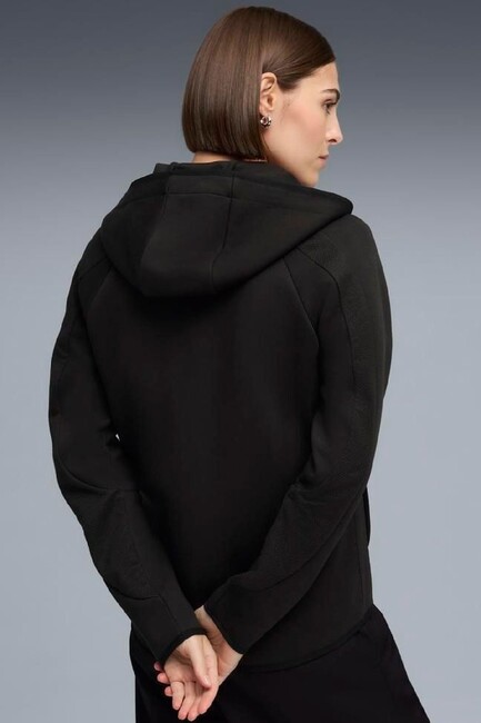 Kadın Evostrıpe Full-Zip Hoodie Sweat 691898-01 Siyah - Thumbnail