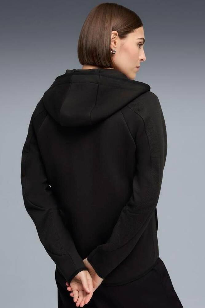 Kadın Evostrıpe Full-Zip Hoodie Sweat 691898-01 Siyah 