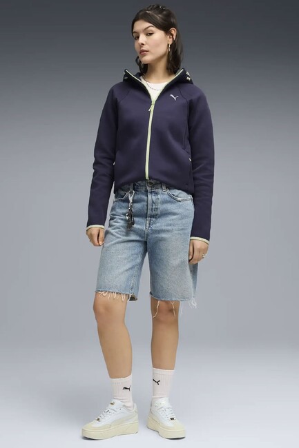 Kadın Evostrıpe Full-Zip Hoodie Sweat 691898-64 Lacivert - Thumbnail