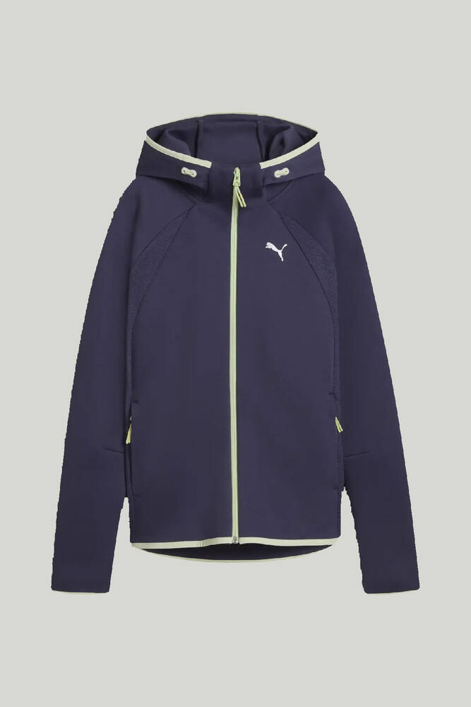 Kadın Evostrıpe Full-Zip Hoodie Sweat 691898-64 Lacivert 