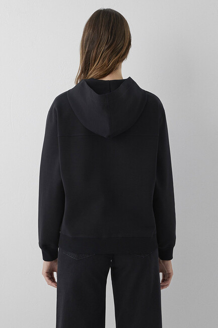 Kadın Fermuarlı Basic Sweat 1S10569-900 Siyah - Thumbnail