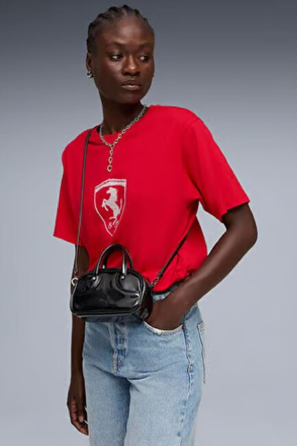 Kadın Ferrarı Micro Grip Çanta 092244-01 Siyah (1)