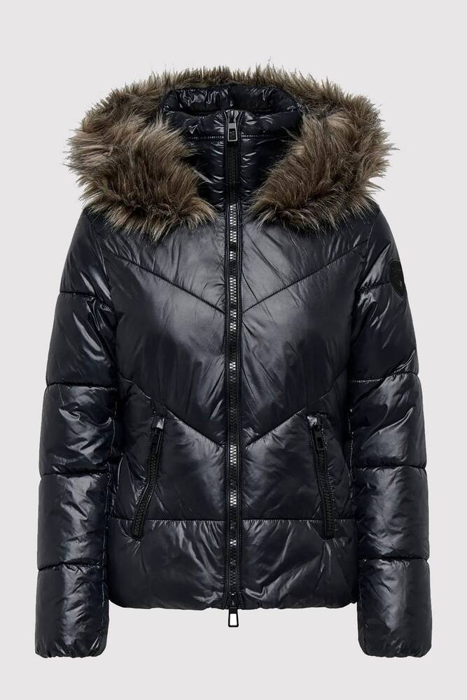 Kadın Fever Puffer Ceket 15322003 Siyah 