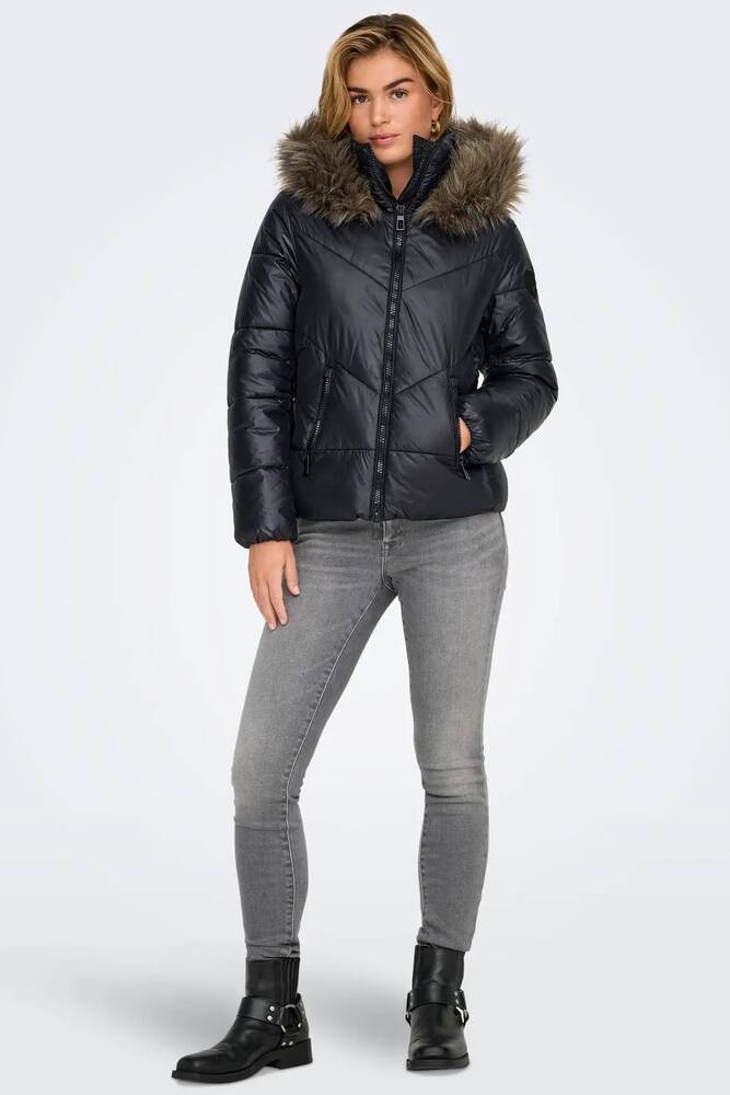 Kadın Fever Puffer Ceket 15322003 Siyah 