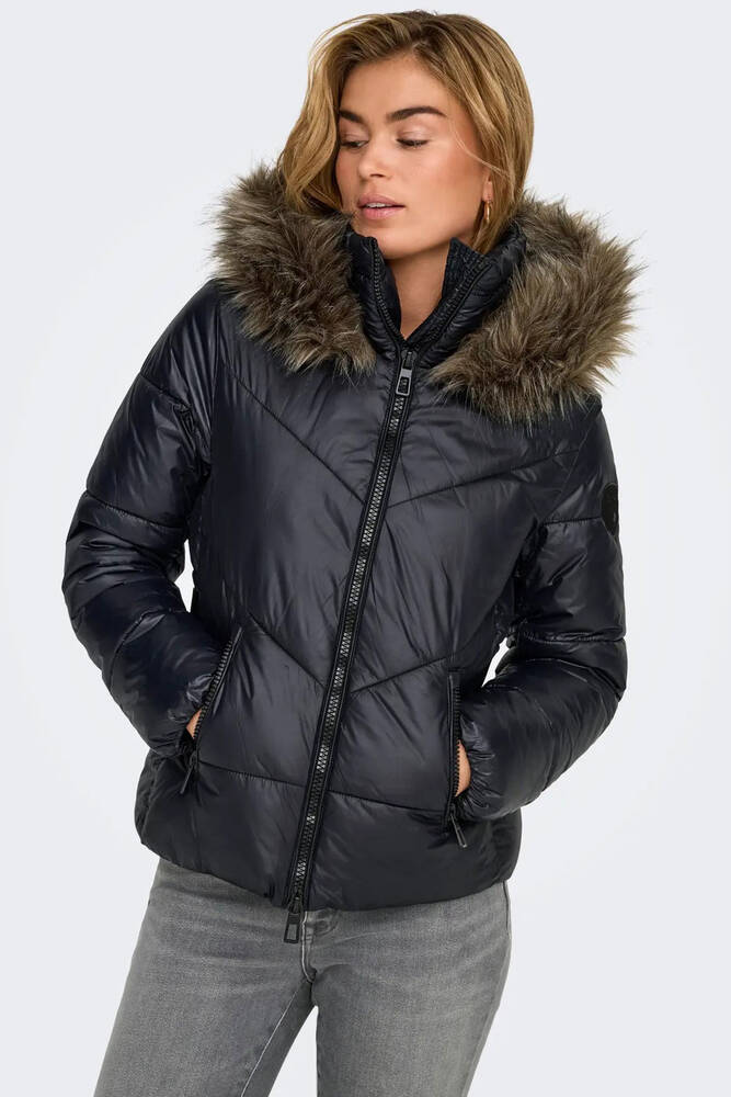 Kadın Fever Puffer Ceket 15322003 Siyah 