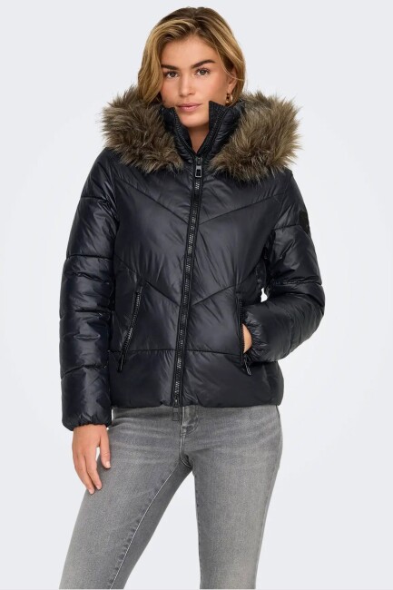 Kadın Fever Puffer Ceket 15322003 Siyah (2)