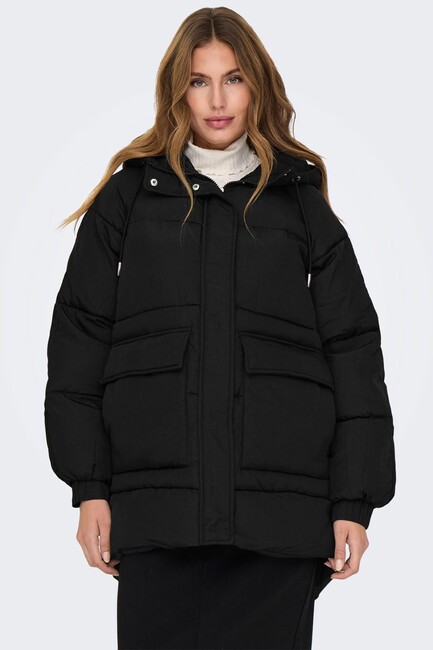 Kadın Fıe Oversızed Puffer Mont 15321963 Siyah (1)