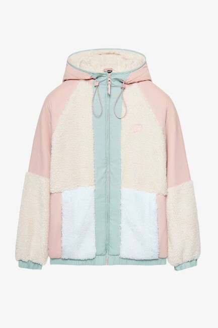 Kadın Fleece Full Zıp Ceket S232311-0273 Pembe