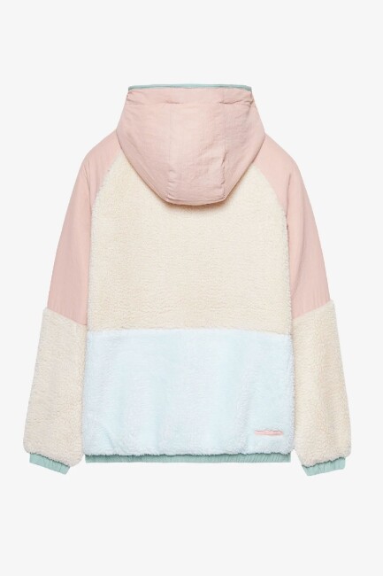 Kadın Fleece Full Zıp Ceket S232311-0273 Pembe (1)
