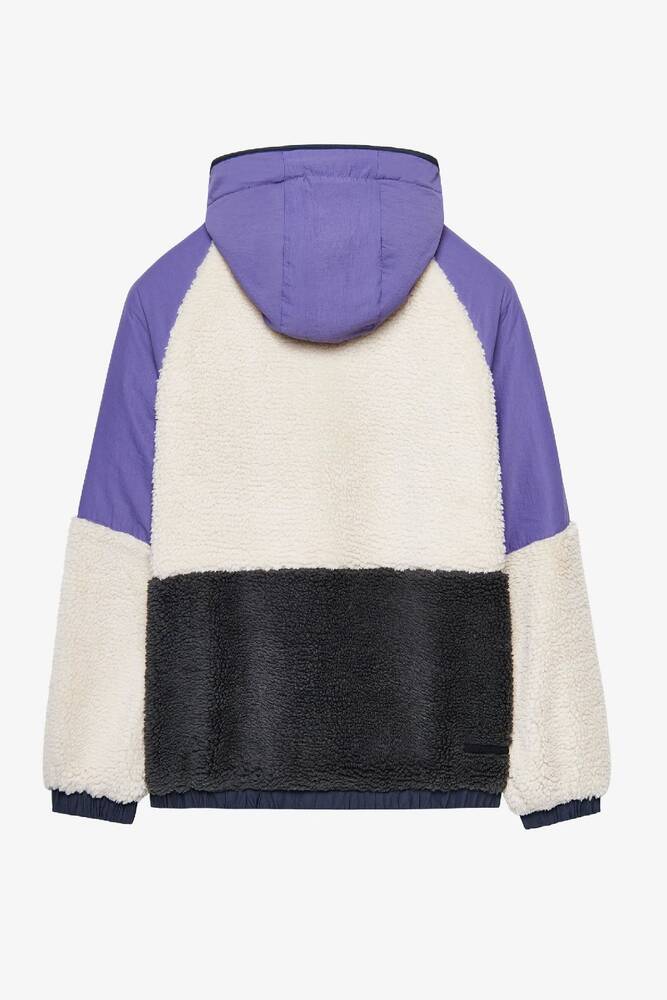 Kadın Fleece Full Zıp Ceket S232311-4198 Mor 