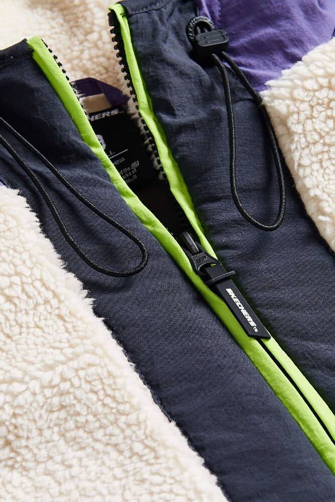 Kadın Fleece Full Zıp Ceket S232311-4198 Mor 