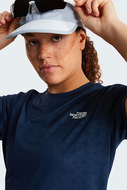 Kadın Flex Geo Embossed Tişört NF0A8G8C8K21 Lacivert (3)