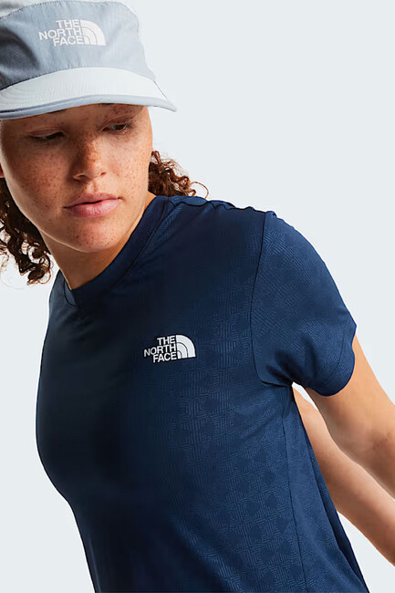 Kadın Flex Geo Embossed Tişört NF0A8G8C8K21 Lacivert - Thumbnail