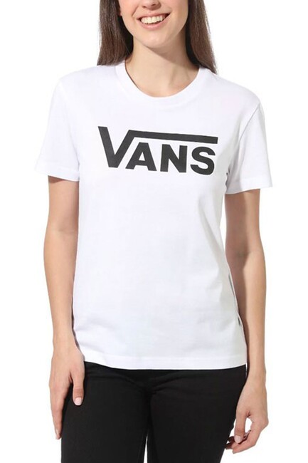 Kadın Flying V Crew Tişört VN0A3UP4WHT1 Beyaz (2)