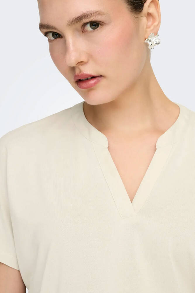 Kadın Free Bluz 15368562 Ekru 