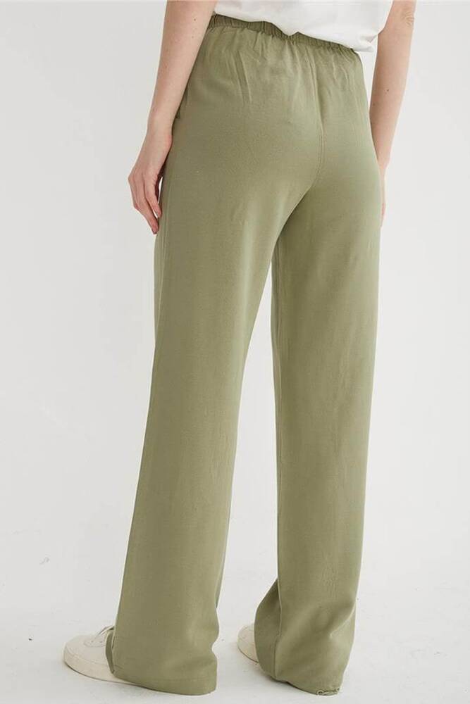 Kadın Geniş Paça Pantolon 25Y0249K1 Haki 
