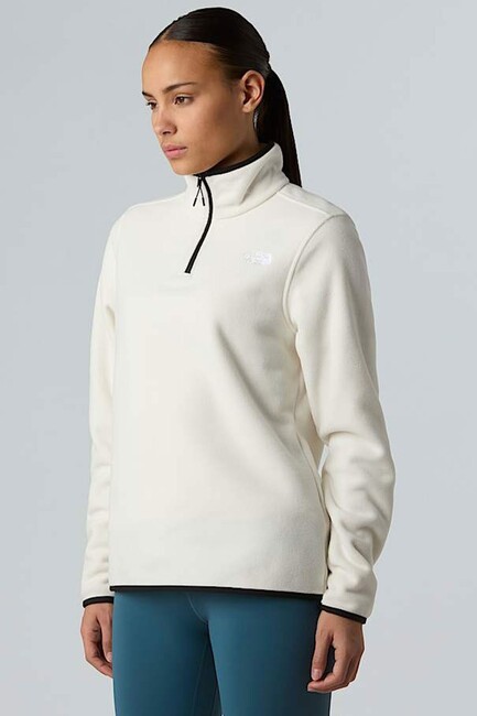 Kadın Glacier Fleece 1/4 Ceket NF0A8D2JQLI1 Beyaz (1)
