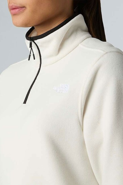 Kadın Glacier Fleece 1/4 Ceket NF0A8D2JQLI1 Beyaz - Thumbnail