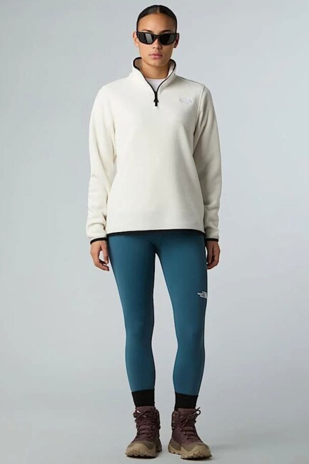 Kadın Glacier Fleece 1/4 Ceket NF0A8D2JQLI1 Beyaz (1)