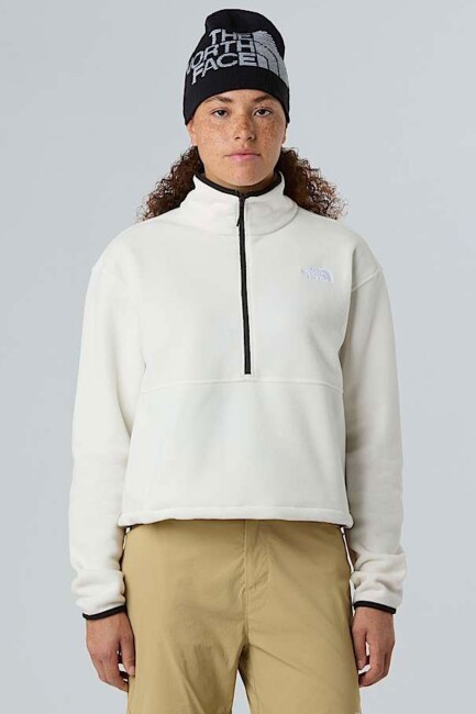 Kadın Glacıer Fleece Ceket NF0A8D2FQLI1 Beyaz