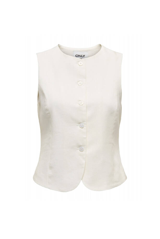 Kadın Goa Linen Yelek 15363724 Beyaz 