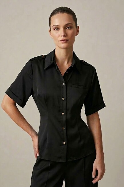 Kadın Gömlek 19050903 Siyah (1)