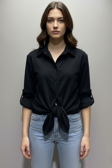 Kadın Gömlek 19050957 Siyah (1)