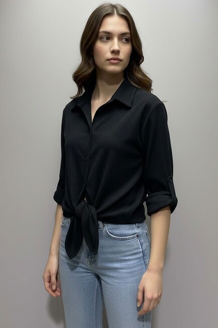 Kadın Gömlek 19050957 Siyah (2)