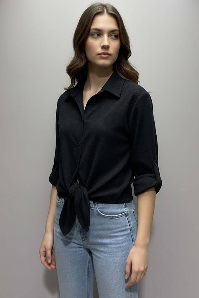 Kadın Gömlek 19050957 Siyah 