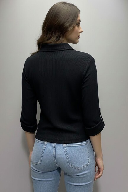 Kadın Gömlek 19050957 Siyah - Thumbnail