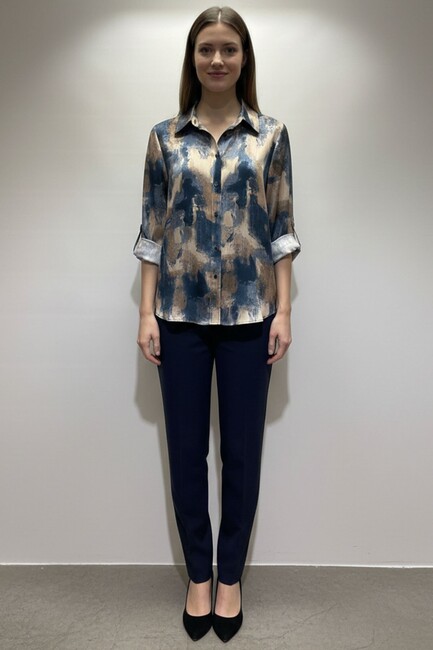 Kadın Gömlek 19050985 Vizon (2)