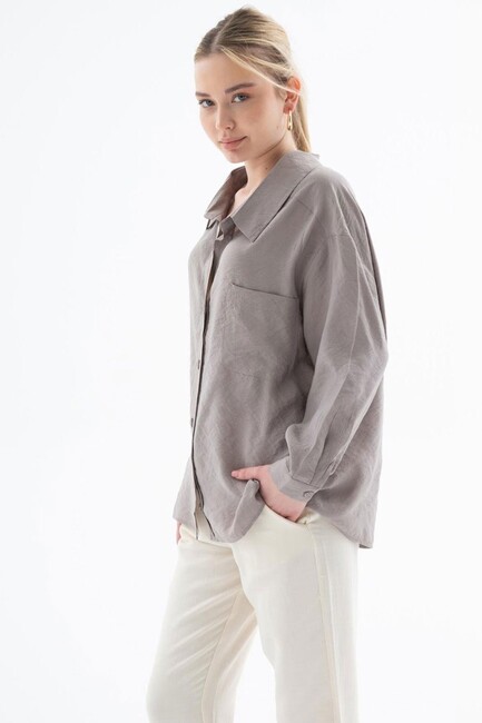 Kadın Gömlek 25Y0571K1 Vizon (2)