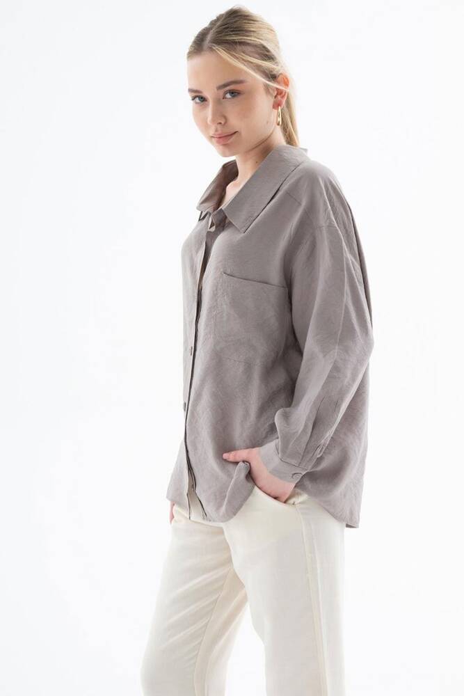 Kadın Gömlek 25Y0571K1 Vizon 