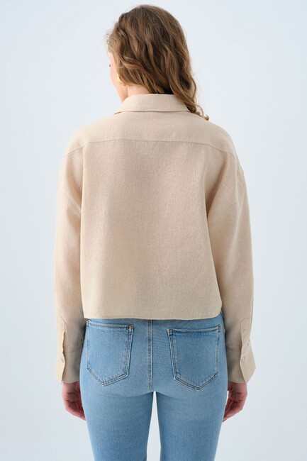 Kadın Gömlek LF2038401 Bej (3)
