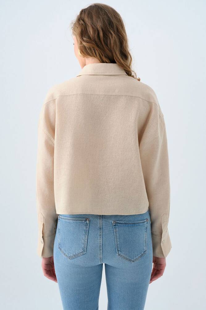 Kadın Gömlek LF2038401 Bej 