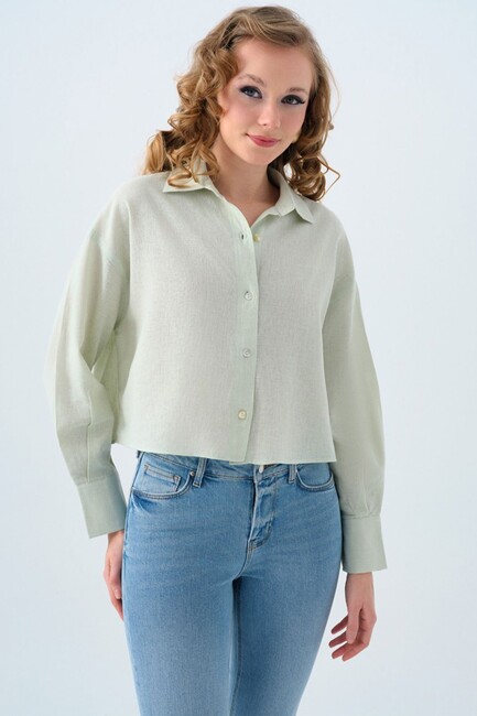 Kadın Gömlek LF2038401 Yeşil 