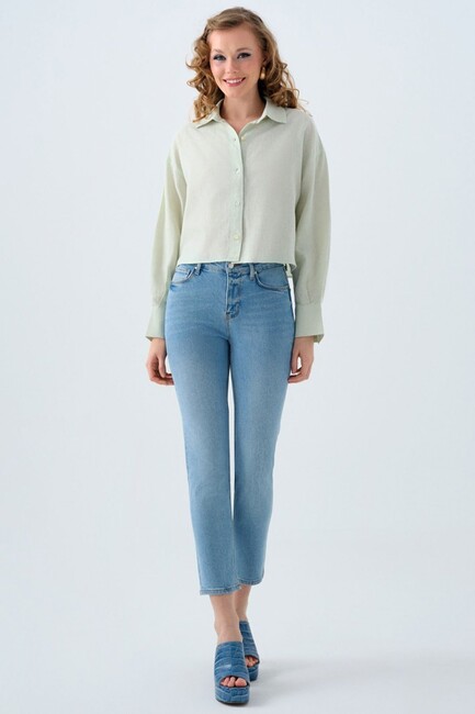 Kadın Gömlek LF2038401 Yeşil (2)