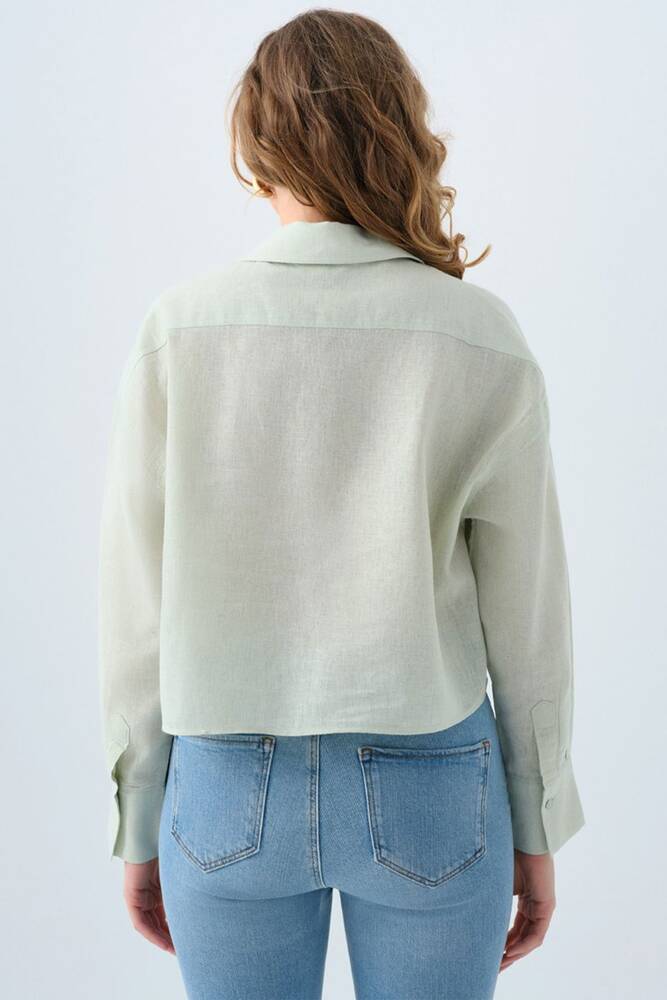 Kadın Gömlek LF2038401 Yeşil 