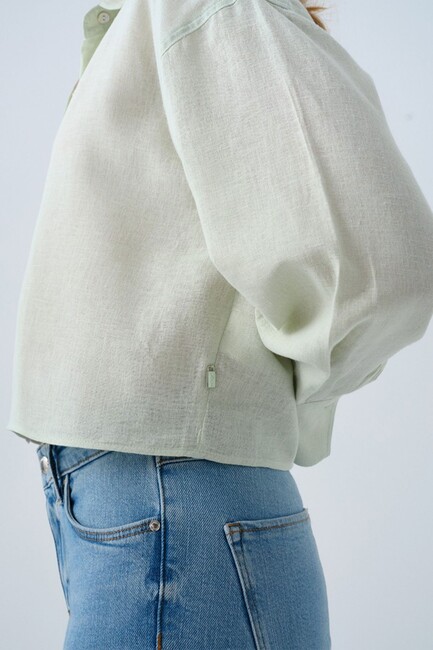 Kadın Gömlek LF2038401 Yeşil - Thumbnail